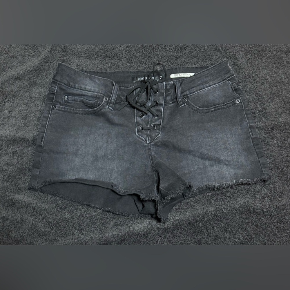 Blackheart Black Lace-Up Women Shorts
